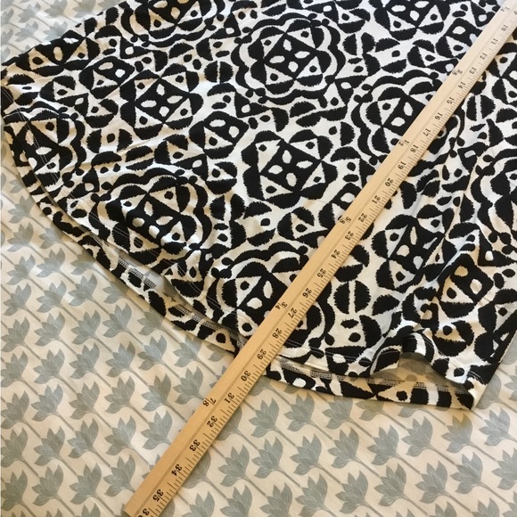 JM COLLECTION T-shirt 1X black/white rayon/spandex =stretchy NWT short sleeve - Picture 8 of 8